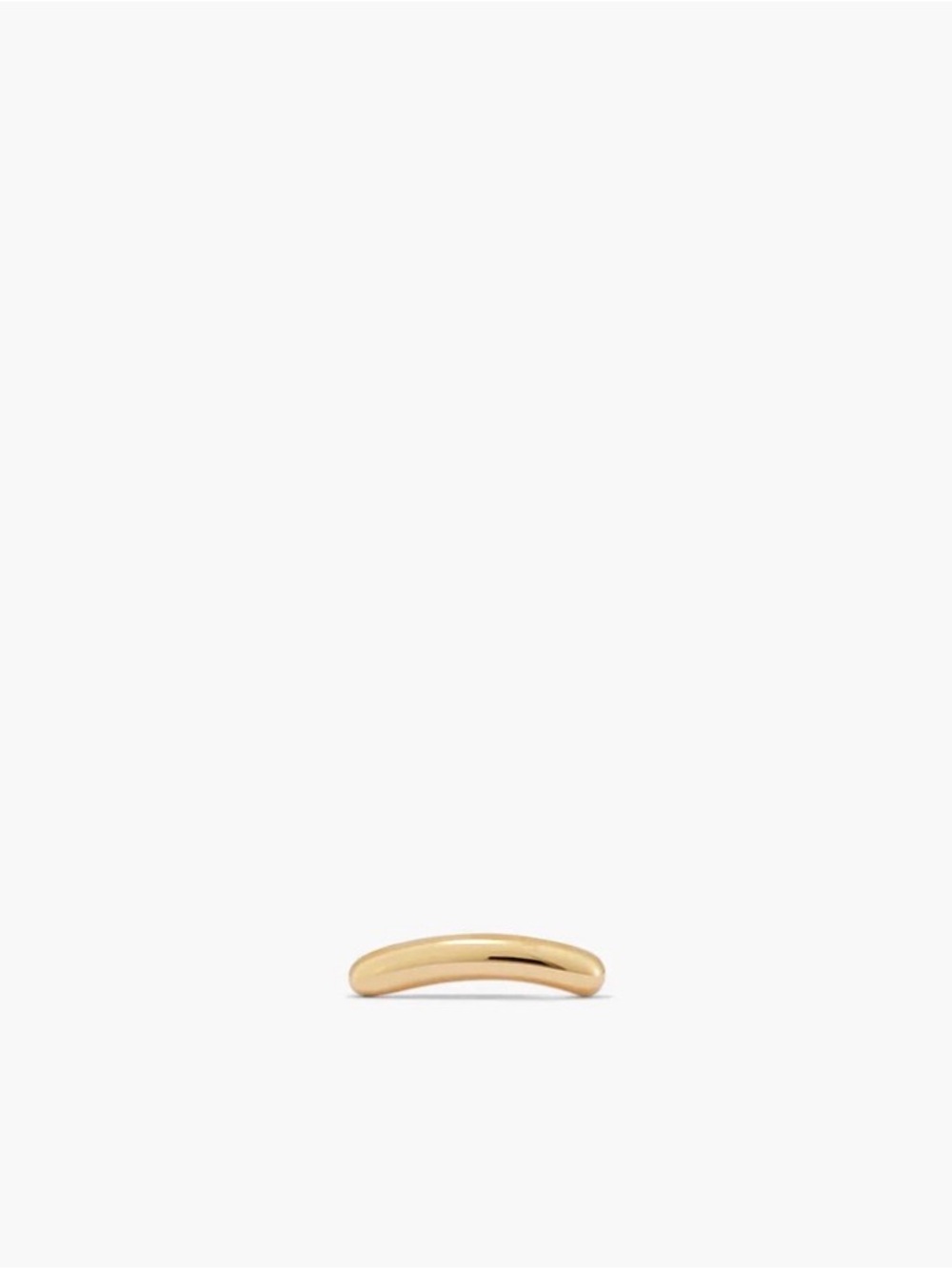 Mejuri 14k CURVE BAR FLAT BACK STUD